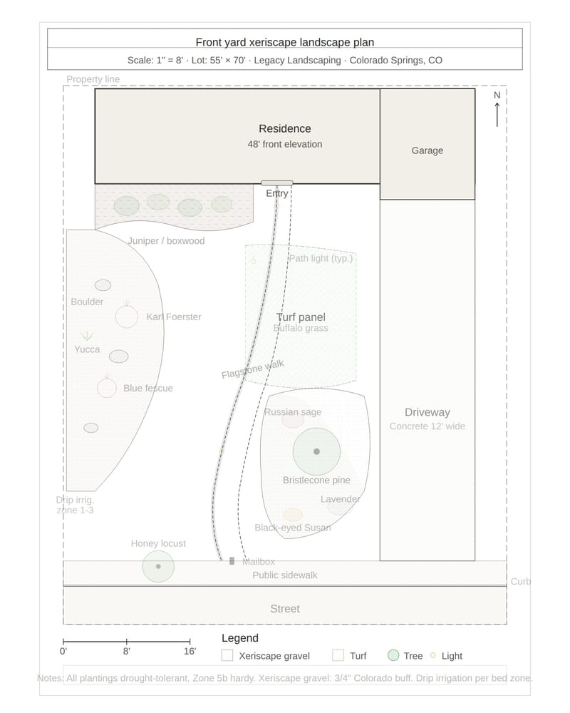 Legacy Landscaping custom landscape design project