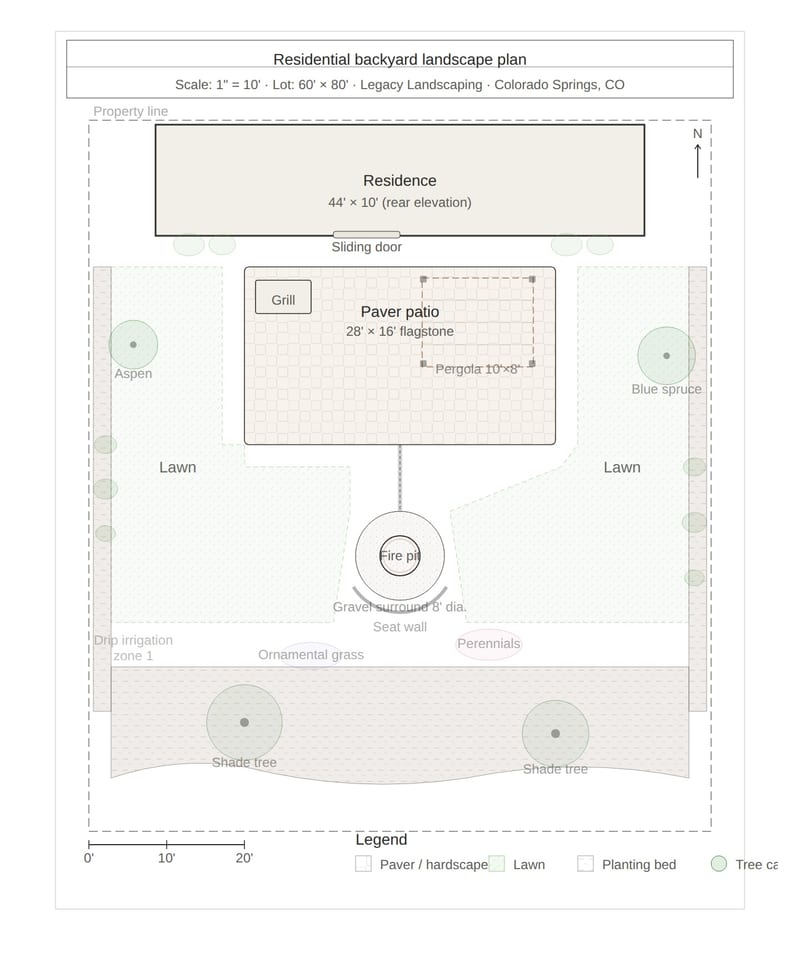 Legacy Landscaping custom landscape design project