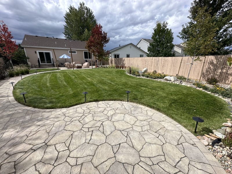 Legacy Landscaping lawn care project